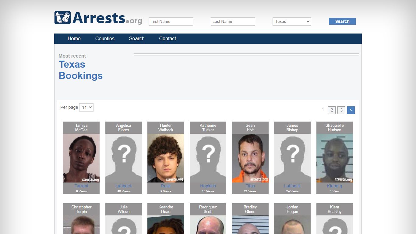 Texas Arrests and Inmate Search